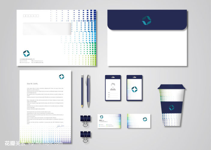 藍色色塊漸變元素在企業(yè)形象設計中的應用與價值